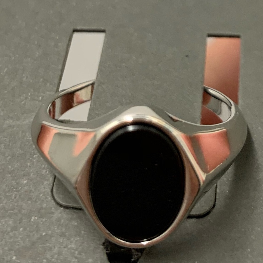Large Oval Signet Ring ALLSAINTS - Silver - Picture 5 of 7